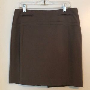 Camel pencil skirt